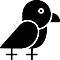 Crow Glyph Icon vector