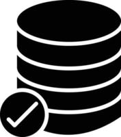 Database Glyph Icon vector