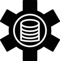 Data Adjustment Glyph Icon vector