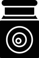 Eyeball Glyph Icon vector