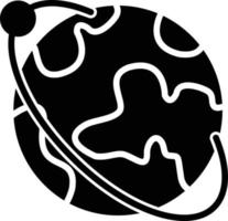 Earth Glyph Icon vector