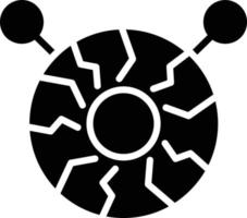 Monster Glyph Icon vector