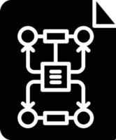 Algorithm Glyph Icon vector