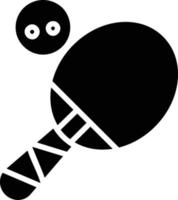 icono de glifo de ping pong vector