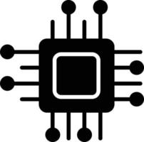 Chip Glyph Icon vector
