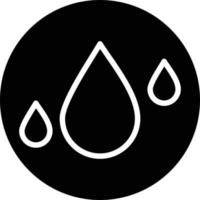 Drops Glyph Icon vector