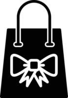 Gift Bag Glyph Icon vector