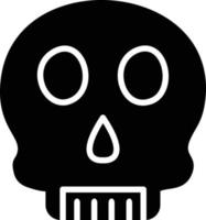 Skull Glyph Icon vector