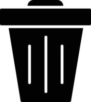 Garbage Glyph Icon vector