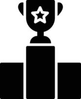 Podium Glyph Icon vector