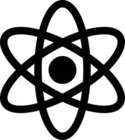 Atom Glyph Icon vector