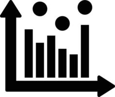 Histogram Glyph Icon vector