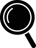 Magnifying Glass Glyph Icon vector