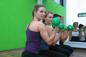 women in a fitness center photo