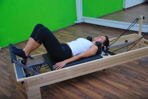 entrenamiento de mujer fitness foto