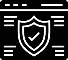 Internet Security Glyph Icon vector