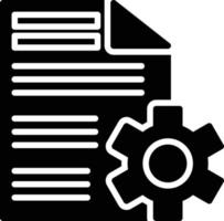 Content Management Glyph Icon vector