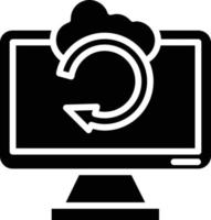 Backup Glyph Icon vector