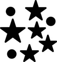 Stars Glyph Icon vector