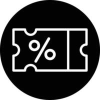 Voucher Glyph Icon vector