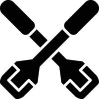 Rowing Glyph Icon vector