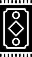 Prayer Rug Glyph Icon vector
