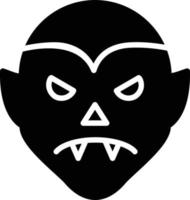 Dracula Glyph Icon vector