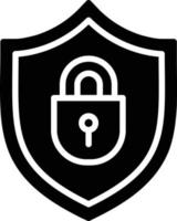 Protected Glyph Icon vector