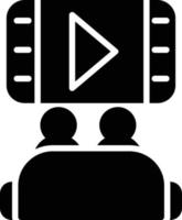 Cinema Glyph Icon vector