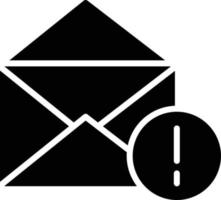 icono de glifo de spam vector