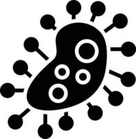 Bacteria Glyph Icon vector