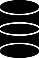 Cylinder Glyph Icon vector