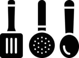 Kitchen Tools Glyph Icon vector