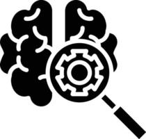 Deep Learning Glyph Icon vector