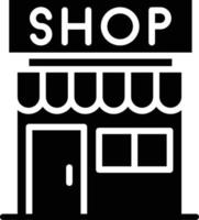 Shop Glyph Icon vector