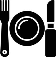 Cutlery Glyph Icon vector