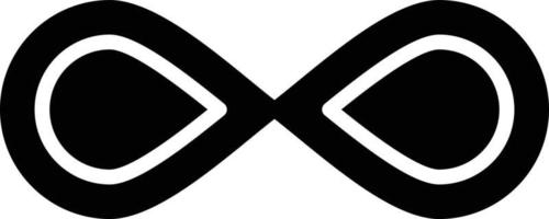 Infinity Glyph Icon vector