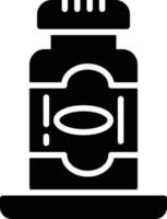 Jar Glyph Icon vector