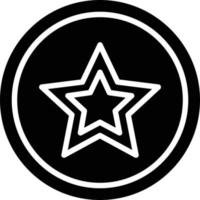 Starred Glyph Icon vector