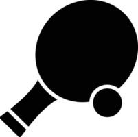 Ping Pong Glyph Icon vector