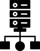 Cluster Computing Glyph Icon vector