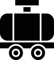 Tanker Glyph Icon vector