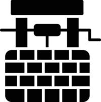 Water Well Glyph Icon vector