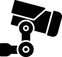 Cctv Camera Glyph Icon vector