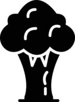 Broccoli Glyph Icon vector