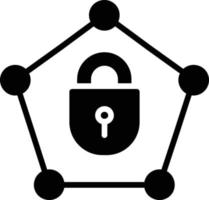 Private Network Glyph Icon vector