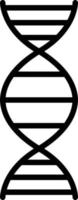 Dna Glyph Icon vector
