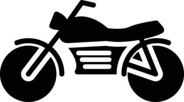 icono de glifo de moto vector