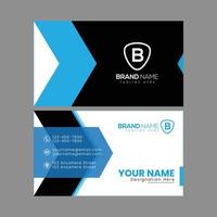 Blue Color Professional Business Card Template vector