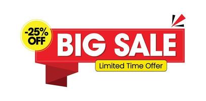 Big Sale Tag Design Template vector